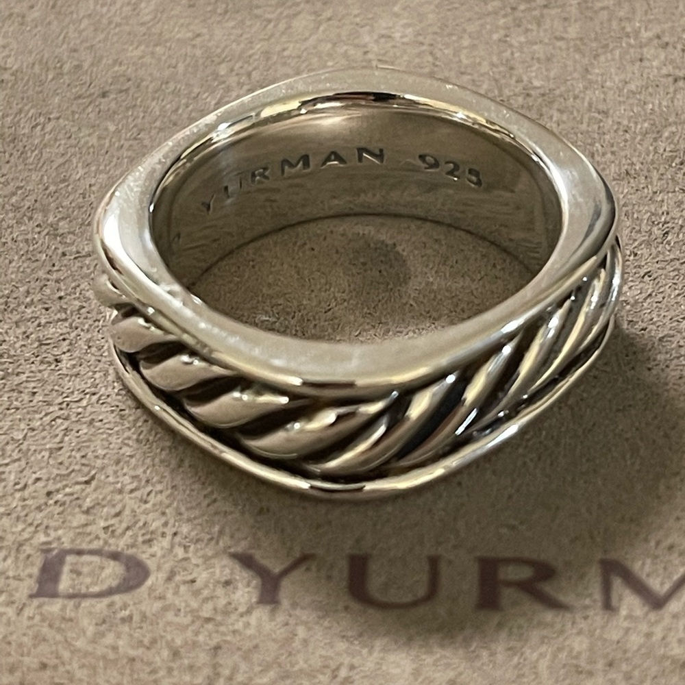 David Yurman Estate Mens Ring Sterling Silver Size 11 - Picture 5 of 6